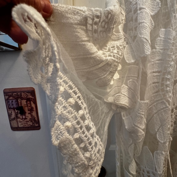 Elegant Lace Cover-Up Caftan KIMONO from Designer Studio One Size BEAUTIFUL ! - Picture 8 of 12